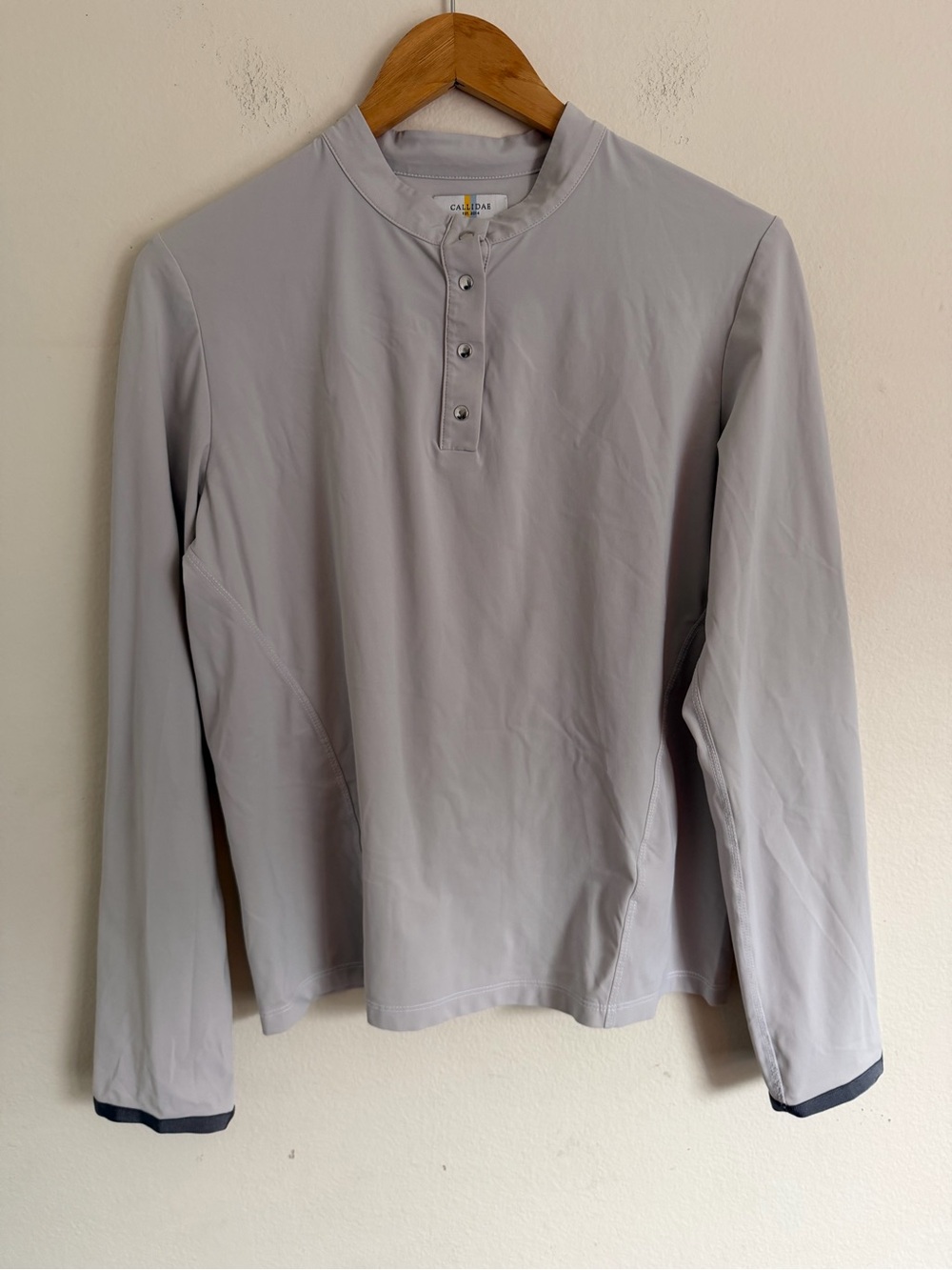 Callidae Equestrian The Practice Sun Shirt Dove Gray XL Tech Riding Top